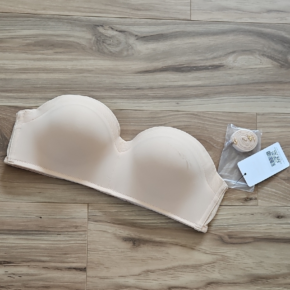 Lively 36A Women's Cream Strapless Bra Toasted Almond